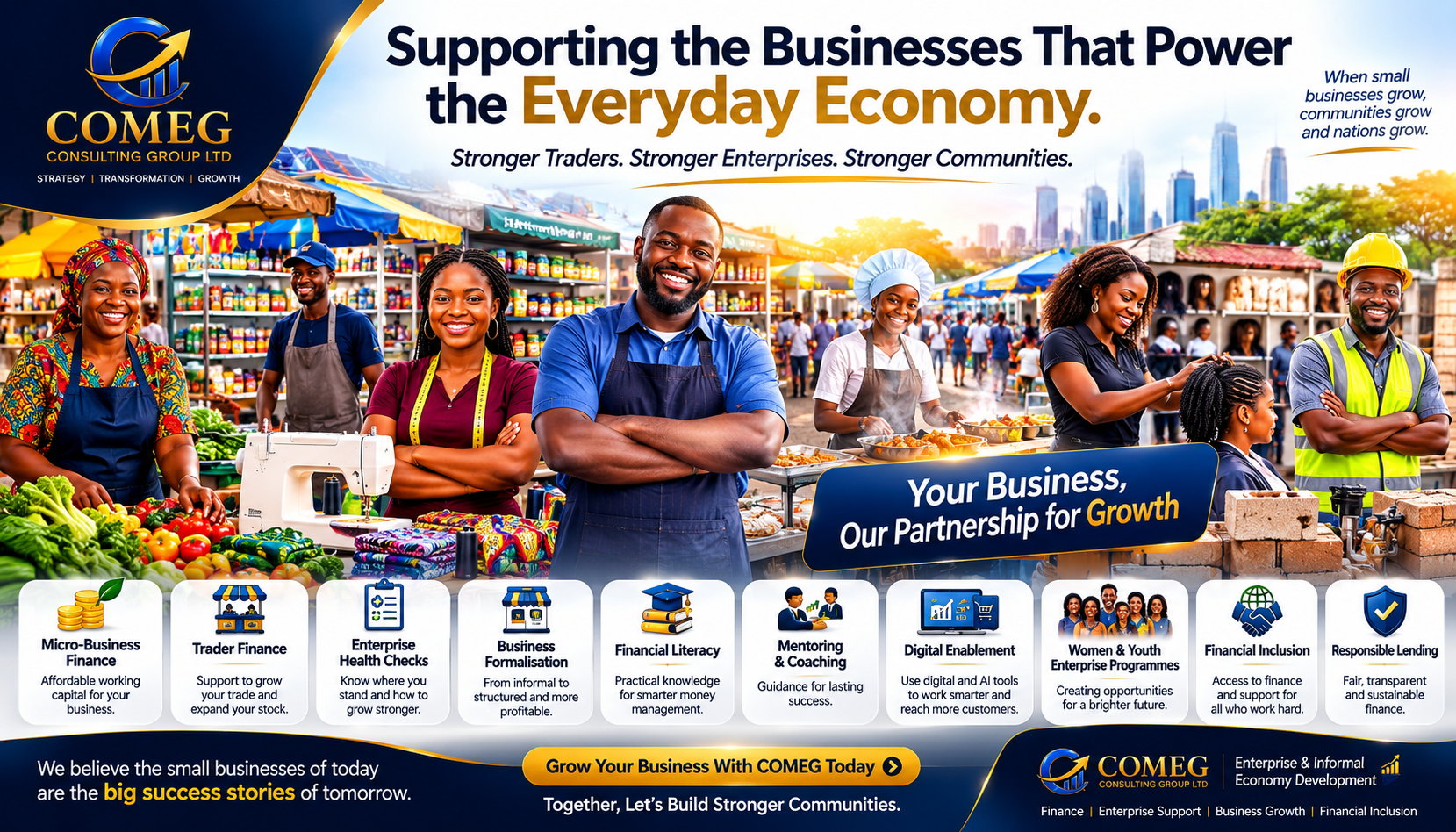 COMEG enterprise and informal economy development services
